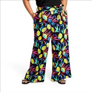 Tabitha Brown x Target lemon print wide leg pants